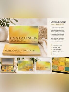 Natasha Denona Yucca Eyeshadow Palette 15 Shades Makeup Palette - Brand New